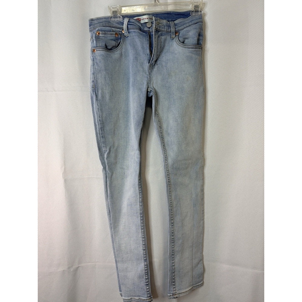 Levi's 512 Jeans Boys 16 REGULAR Blue Wash Slim Taper Stretch Denim Casual Pants